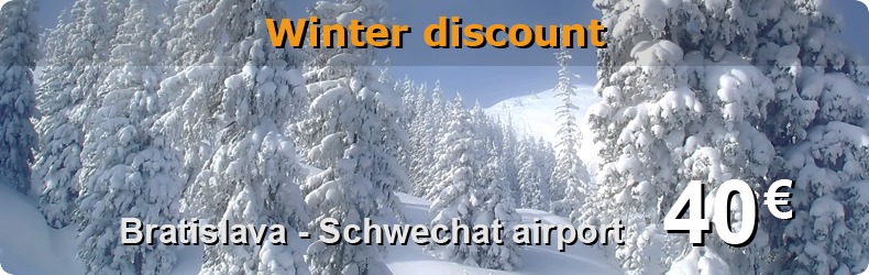 Winter discount: Bratislava - Schwechat airport for 40 Eur
